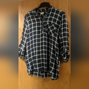 ID:23 Blue/white tunic/blouse, M.